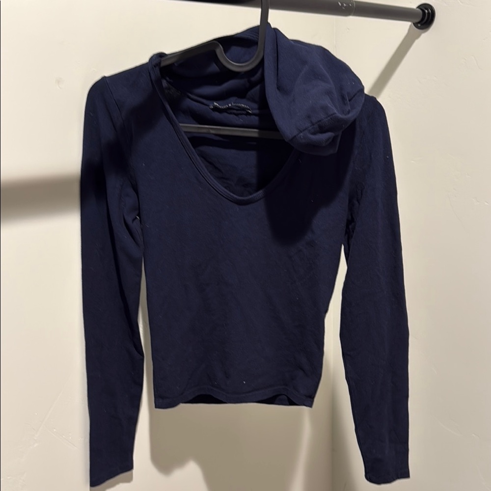 Navy Long Sleeve Women's Top